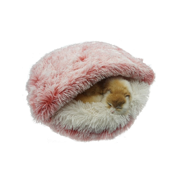 2-in-1 Pet Bed for Cats & Small Dogs
