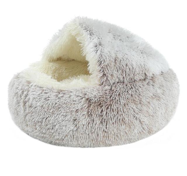 2-in-1 Pet Bed for Cats & Small Dogs